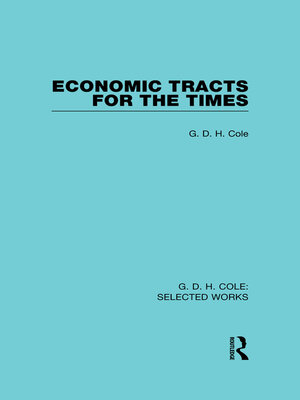 cover image of Economic Tracts for the Times